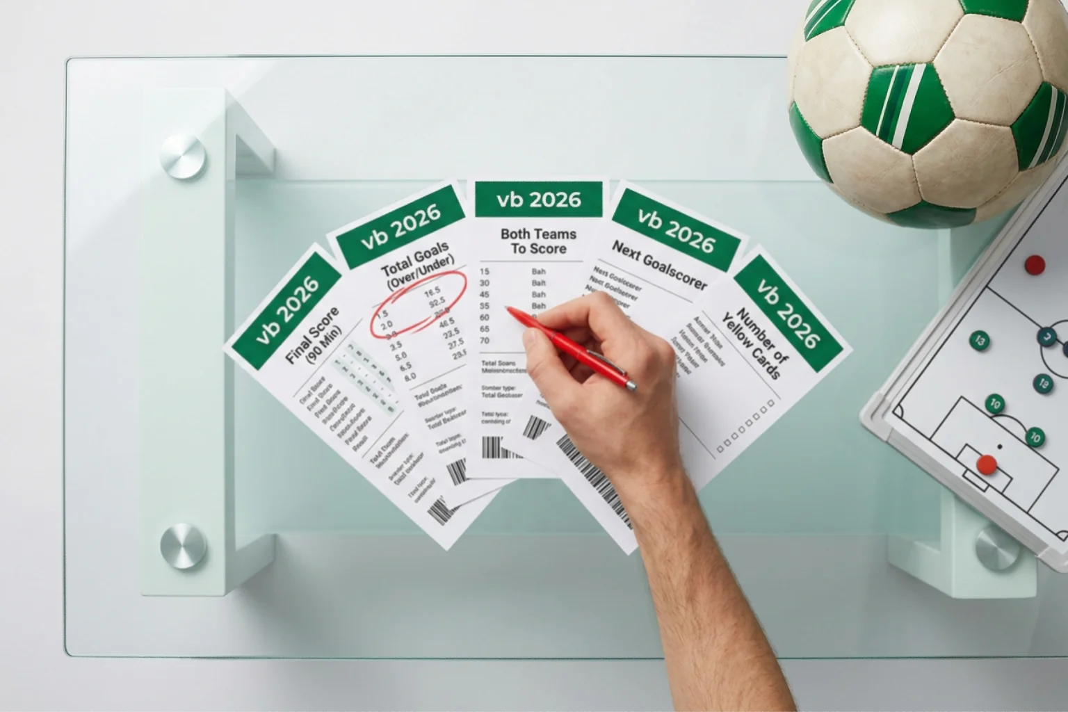 A VB 2026 fogadási típusai összehasonlító táblázatban — 1X2, gólszám, pontos eredmény és különleges piacok