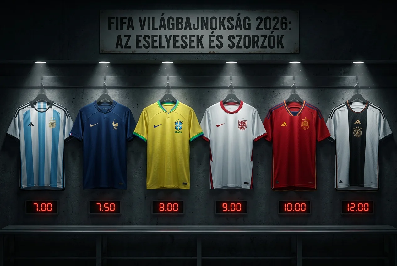 A 2026-os VB esélyesei szorzókkal — Argentína, Franciaország, Brazília, Anglia, Spanyolország és Németország